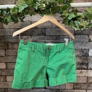 Old Navy Green Twill Shorts Sz 2